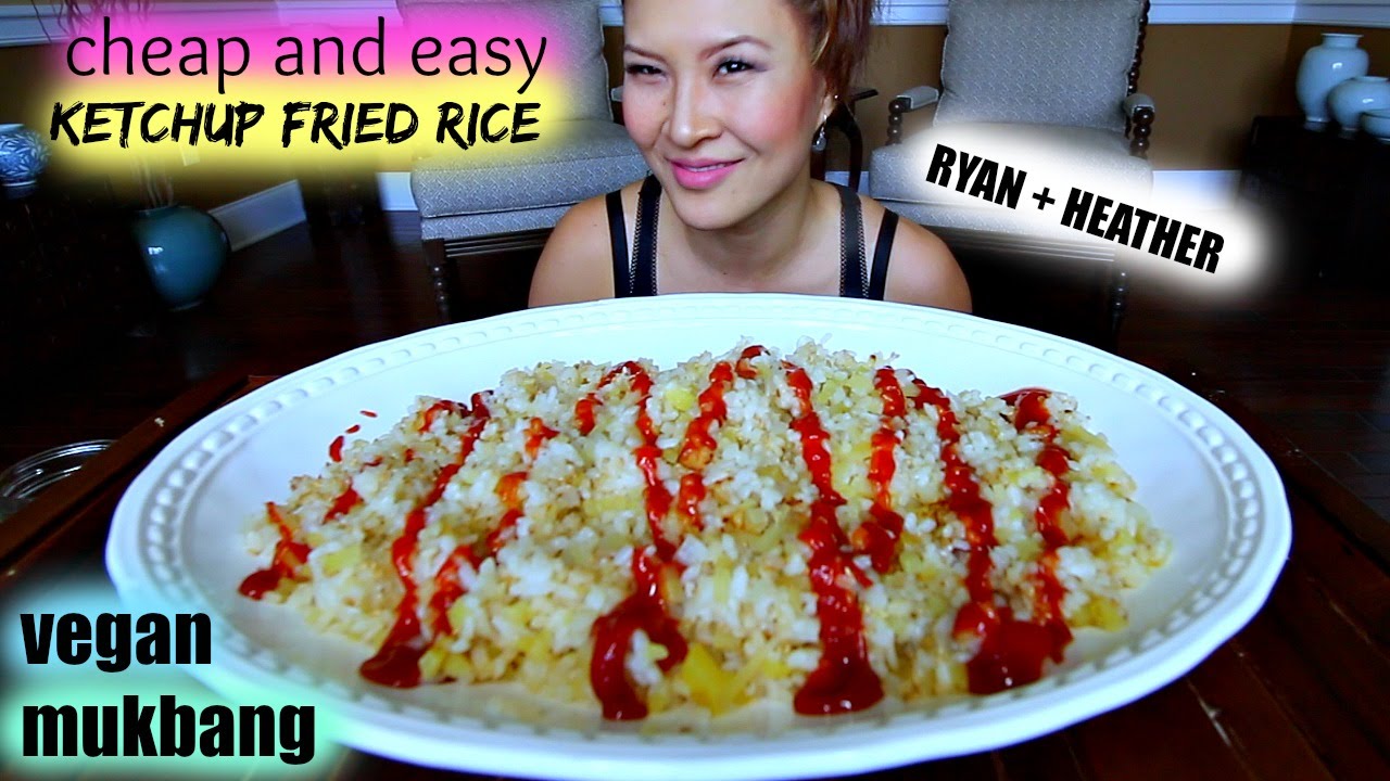 KETCHUP FRIED RICE • Mukbang & Recipe