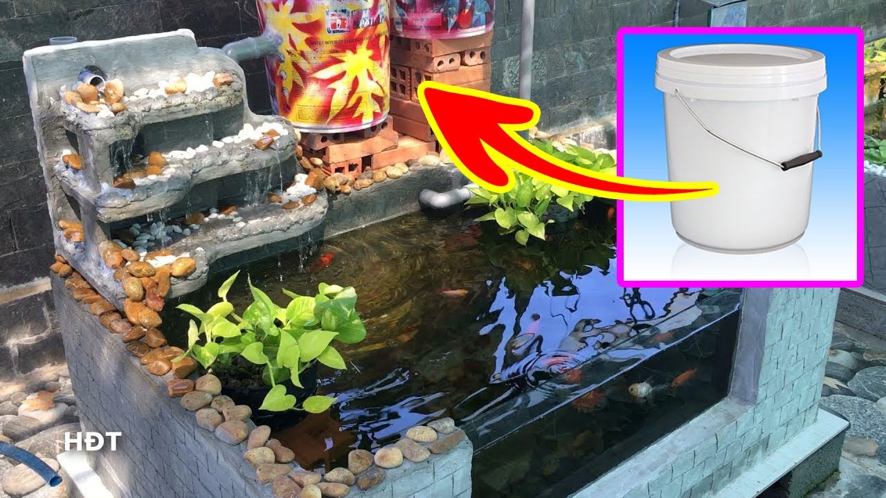 Изготовление фильтра и водопада! аквариум с золотыми рыбками 😍
