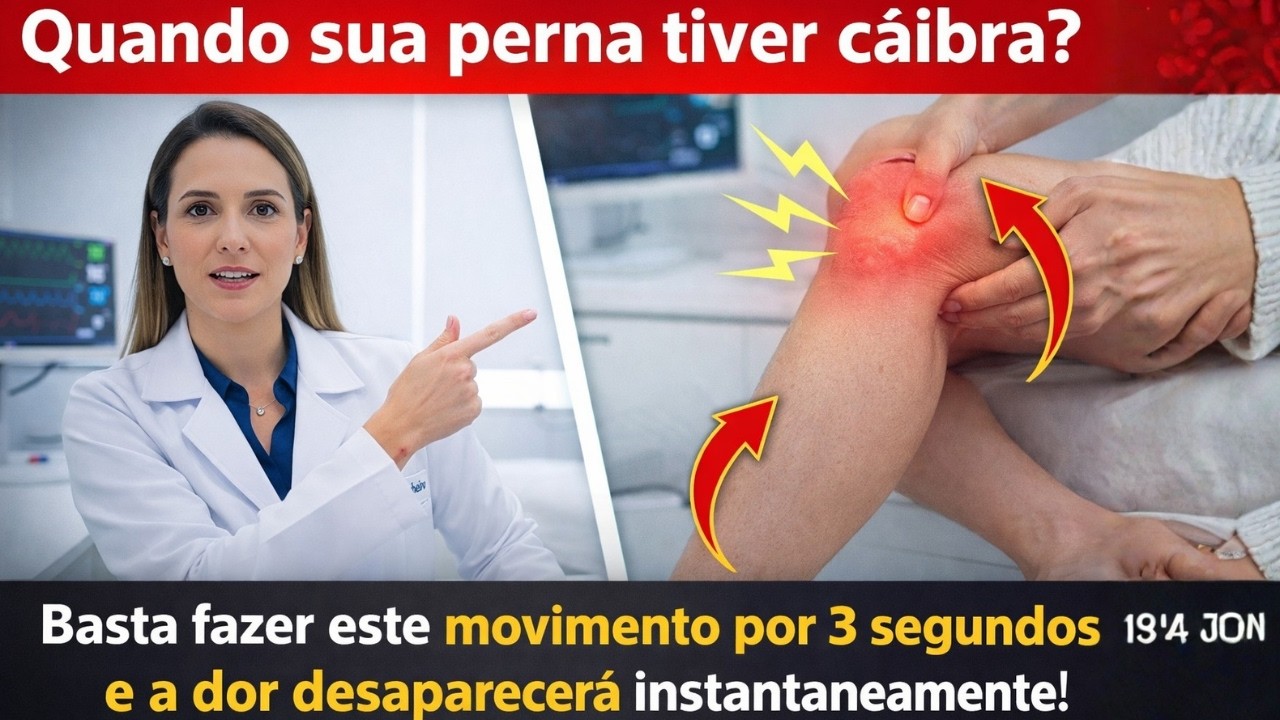 Cãibra na perna? Faça este movimento por 3 segundos e alivie a dor imediatamente! || Dr. Carlos