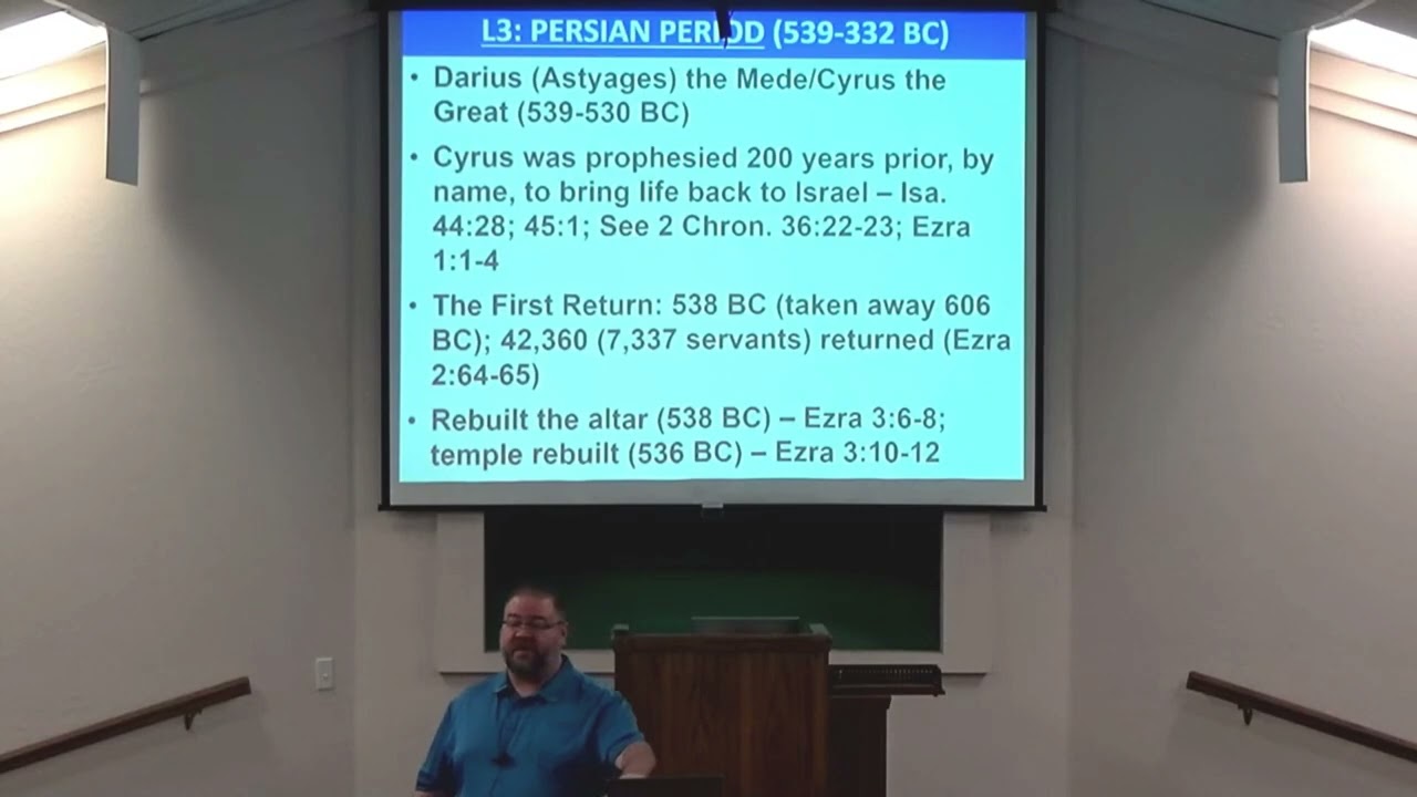 1-21-26 Wed Class - Lesson 3: The Persian Period