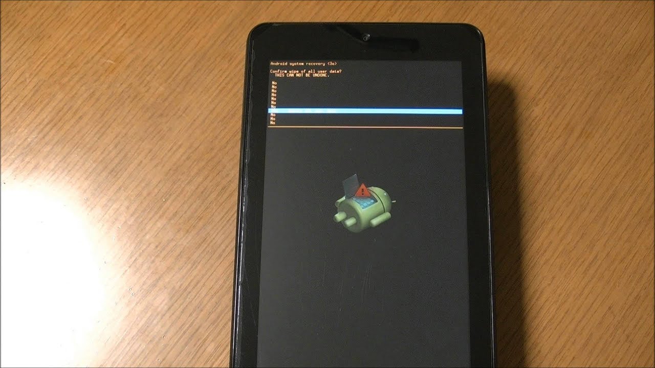 ASUS MeMO Pad HD 7(ME173) wipe data(factory reset) system recovery