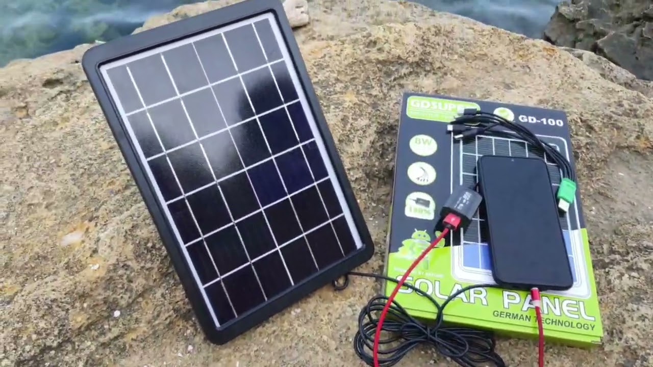 Gd-100  Сонячна зарядка гаджетiв 8Вт.   Solar charger 8w. Review by 4extreme.com.ua