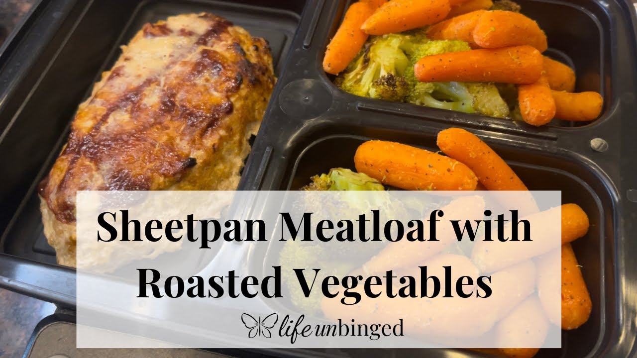 Sheet Pan Meatloaf with Roasted Vegetables