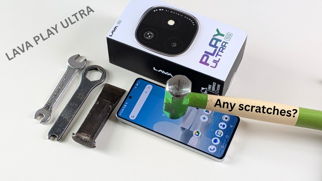 Lava Play Ultra 5g Scratch test