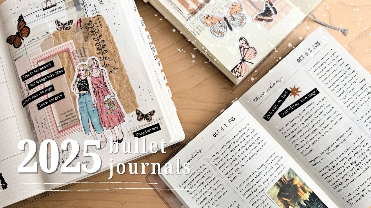 2025 Bullet Journals | Flip Through | Creative Journal | Daily Journal | Junk Journal | Scrapbook