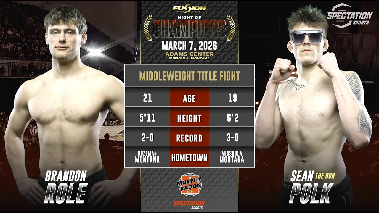 Шон Полк против Брэндона Роула — Fusion Fight League Night of Champions (титульный бой)