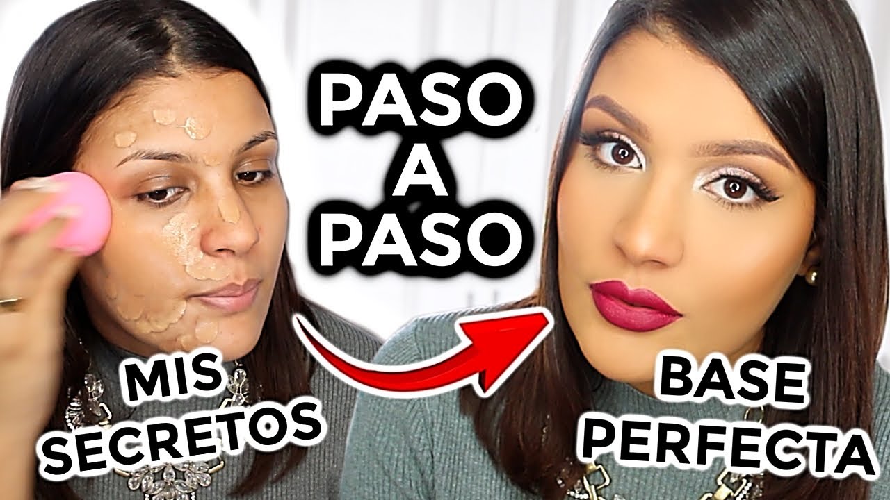 BASE DE PORCELANA PARA PRINCIPIANTES! ✅| PIEL MIXTA & GRASA | AbrilDoesMakeup ♡