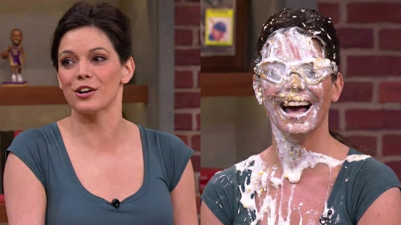 Katie Nolan Pied in the Face on TV (NFL Edition)