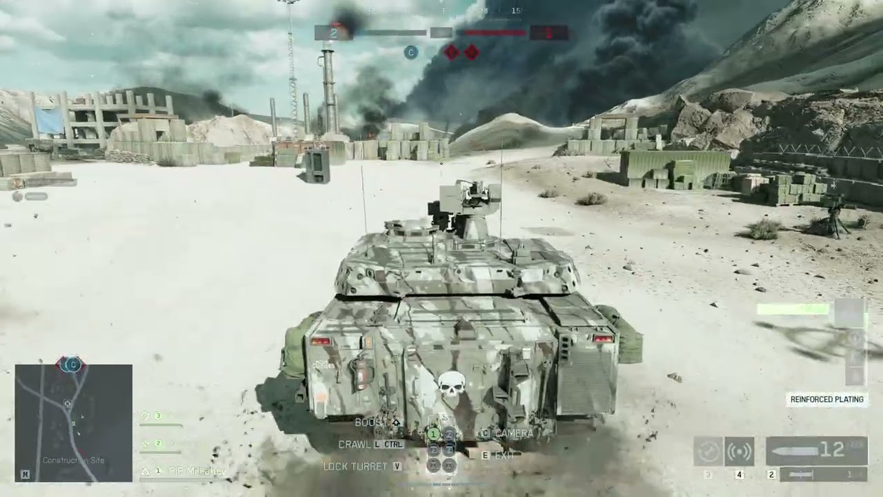 Quad kill with IFV main cannon in Battlefield 6