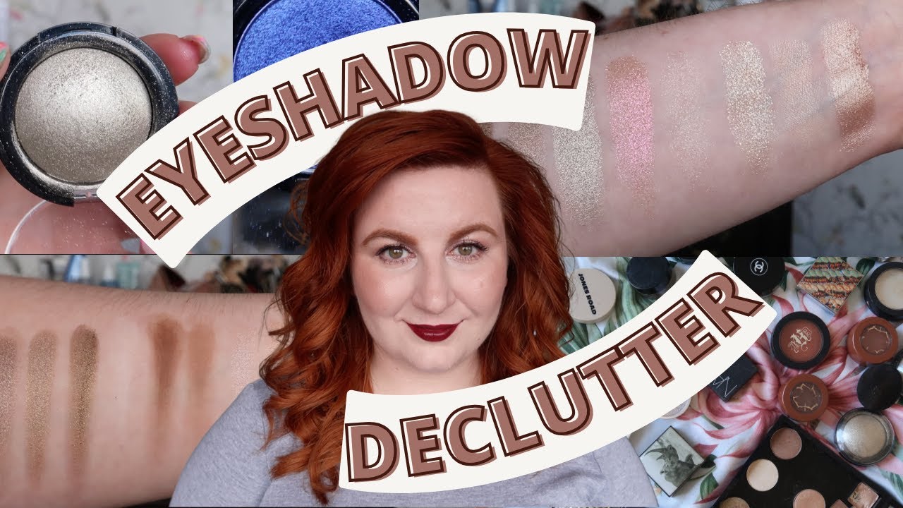 EYESHADOW DECLUTTER | Swatching, Comparing & Decluttering my Single Eyeshadow Collection