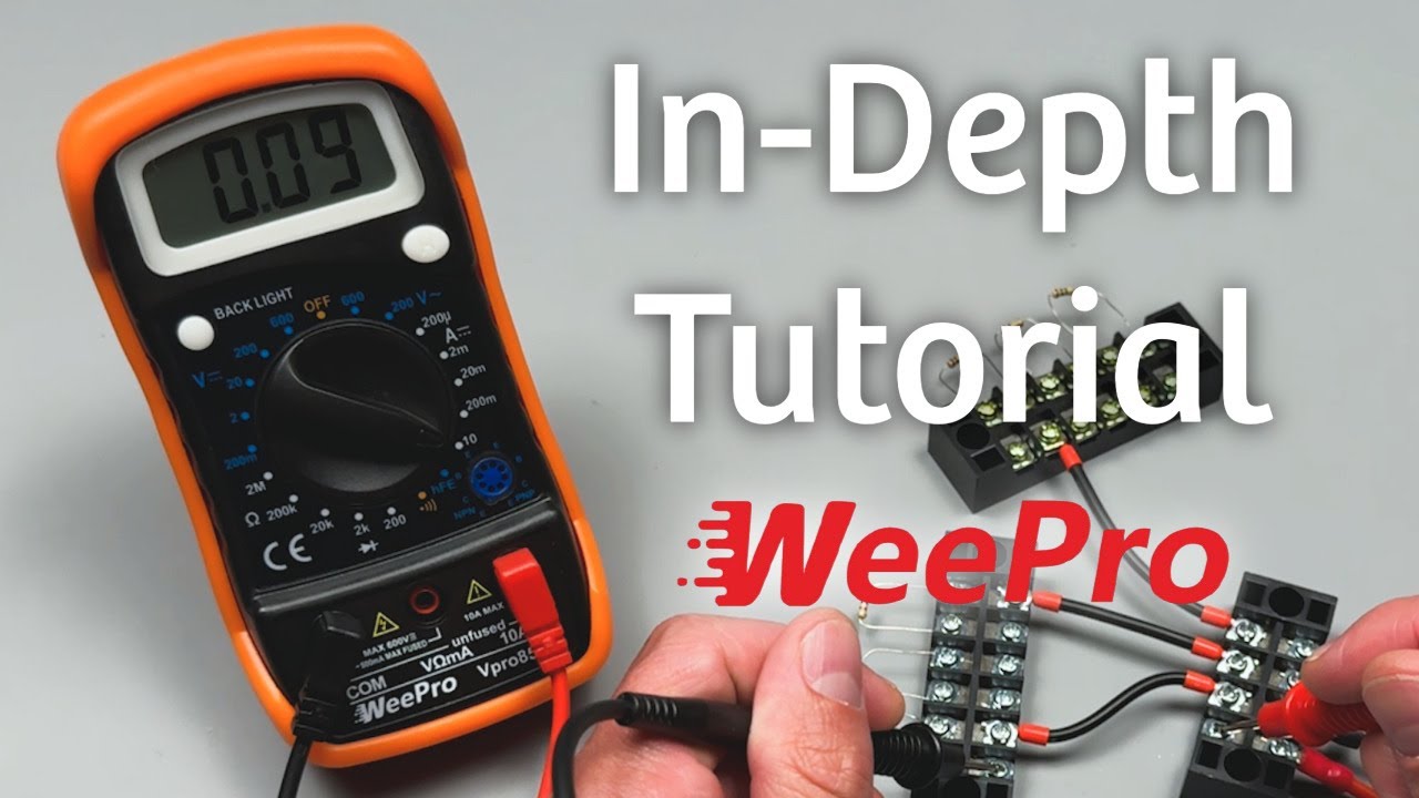 💥 How to Use the WeePro Vpro850L Digital Multimeter | The Ultimate Beginners' Guide ⚡