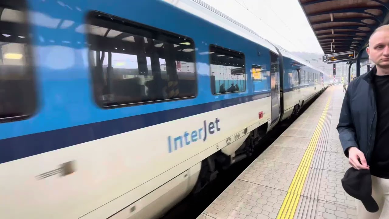 R 614 Kru&scaron;nohor wjazd na stację Usti nad Labem hl.n. 29.03.2025