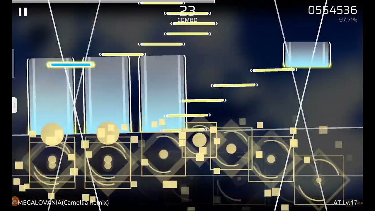 [Phigros FM/Phira] MEGALOVANIA(Camellia Remix) AT Lv.17 | A Rank 97.49% Accuracy