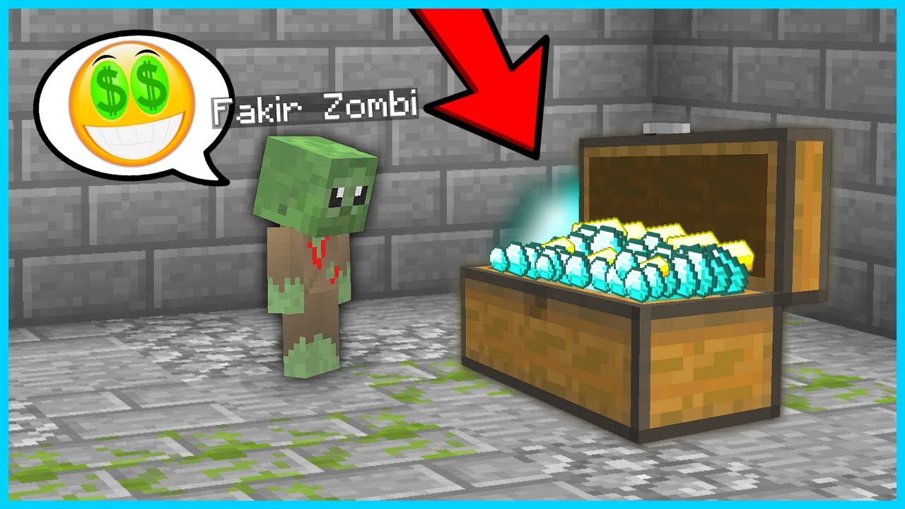 FAKİR ZOMBİ ÇOK ZENGİN OLDU! 🤑 - Minecraft