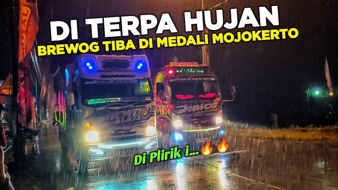 DI PLIRIK I🔥 BREWOG DI TERPA HUJAN SAAT TIBA DI MEDALI MOJOKERTO 