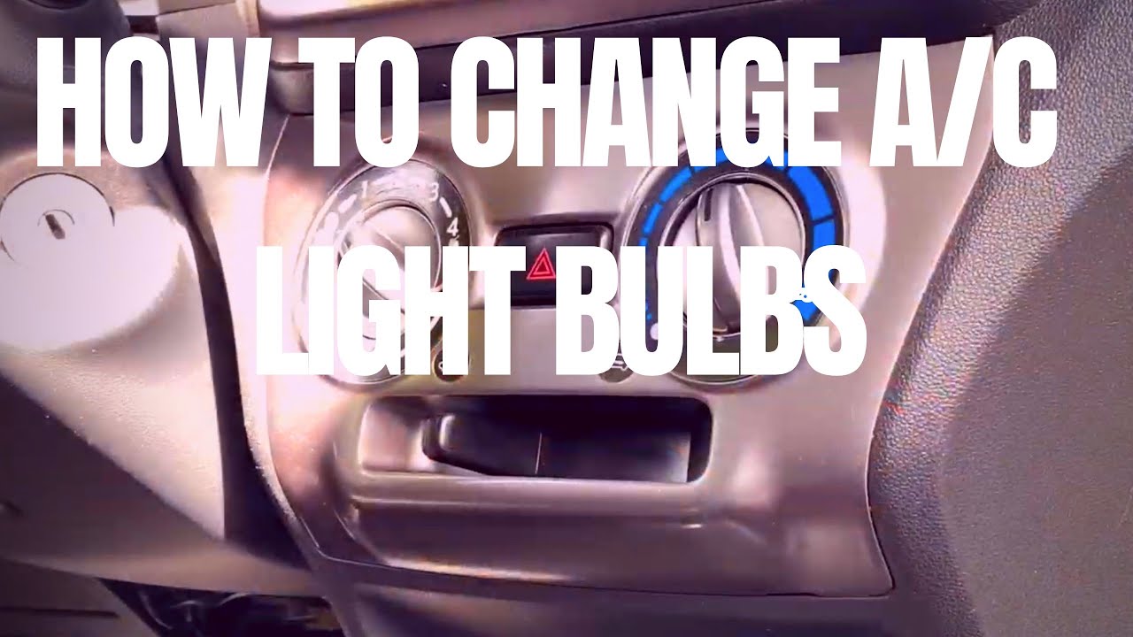 How to Change A/C Panel Bulbs - Toyota Wigo, Agya, Ayla, Aygo, Perodua Axia