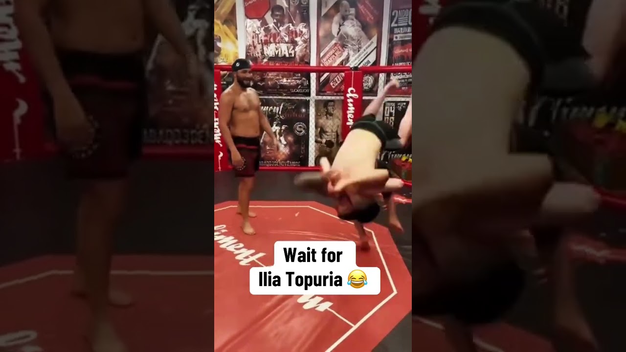 His reaction to Ilia Topuria&rsquo;s body slam is amazing 😂 (via @leo.climent/TT)