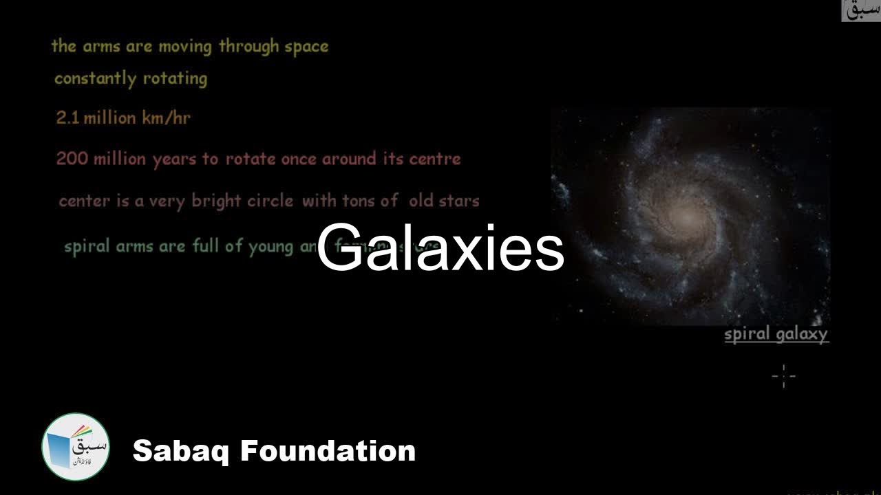 Galaxies, General Science Lecture | Sabaq.pk