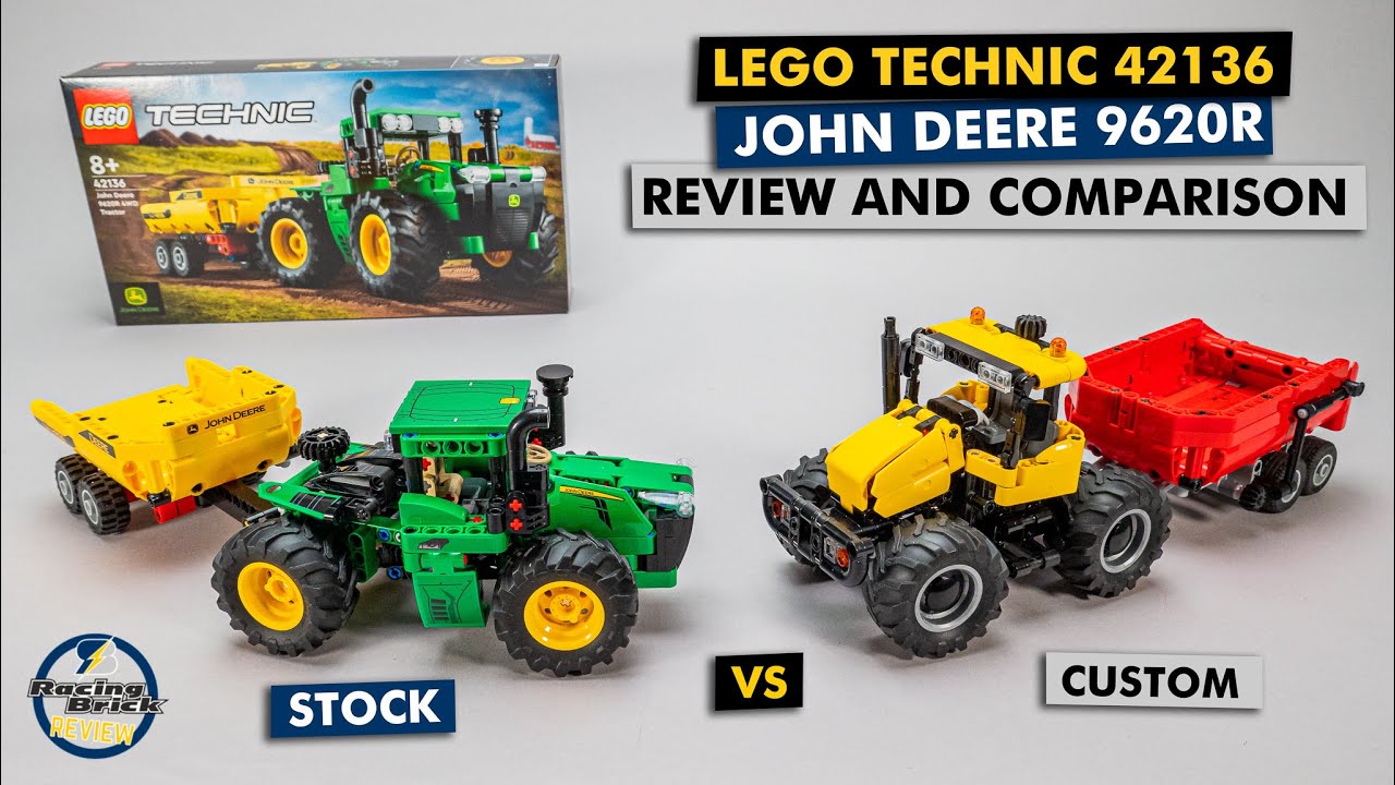 Подробный обзор и сравнение моделей трактора John Deere 9620R 4WD LEGO Technic 42136