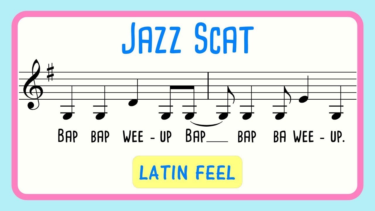 Jazz Scat Vocal Exercise with a Latin Feel @sharnyrussell