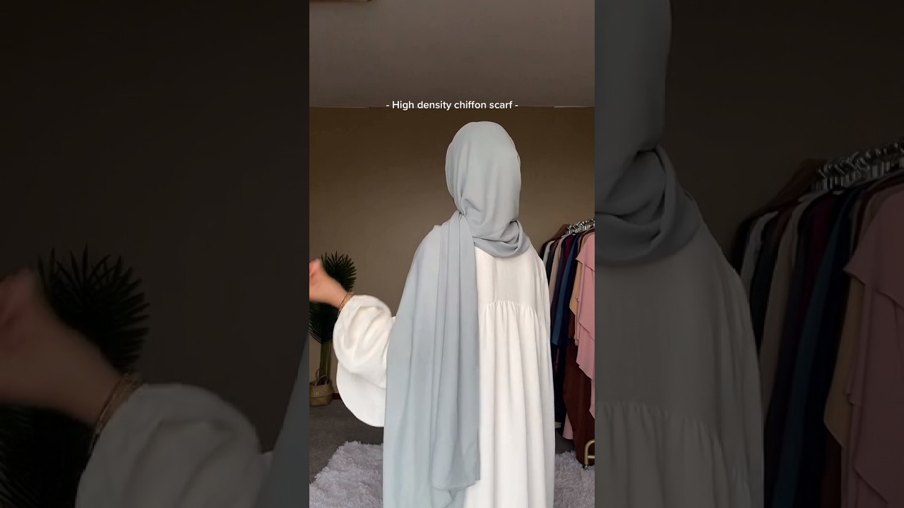Chiffon hijab for summer #modestfashion #abaya #muslimah #hijab #fashion #hijaboutfit #eidoutfits