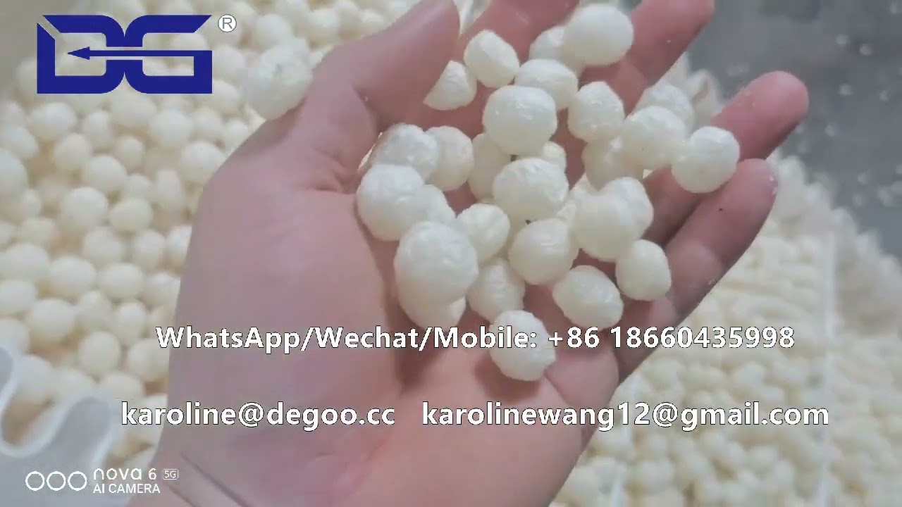 cheese ball rice cracker making machine rice corn snacks food twin double screw extruder line by DG