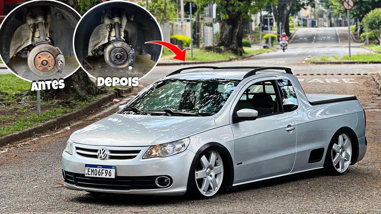 DETALHES QUE FAZEM A DIFERENÇA!  ✅ SAVEIRO G5 ARO 18 SUSPENSÃO A AR