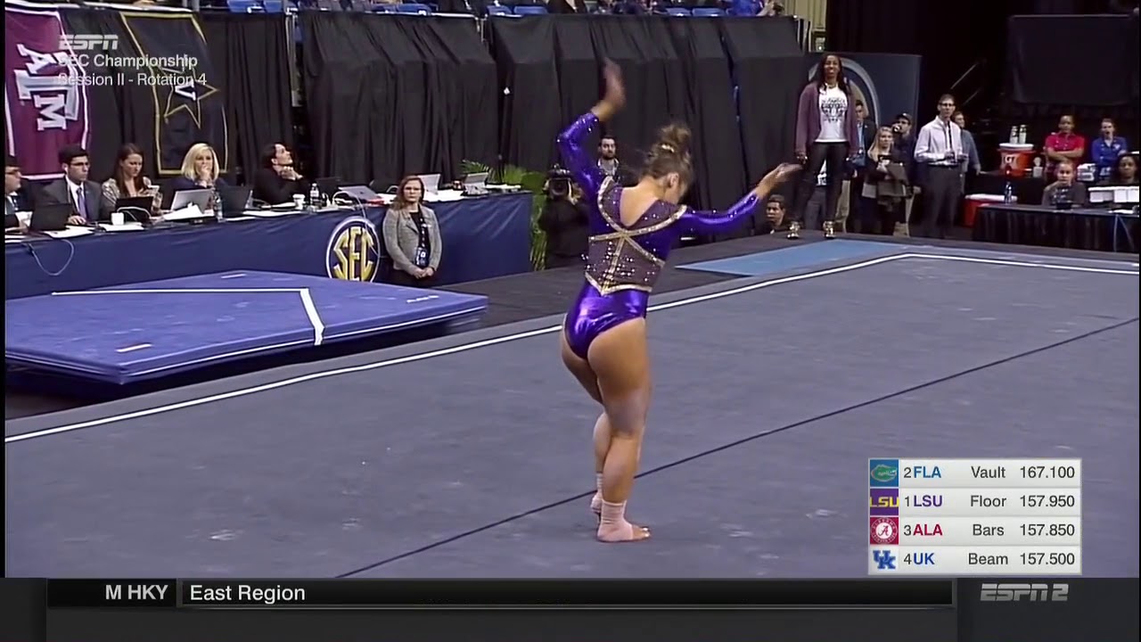 Christina Desiderio (LSU) 2018 Floor SEC Championships 9.875