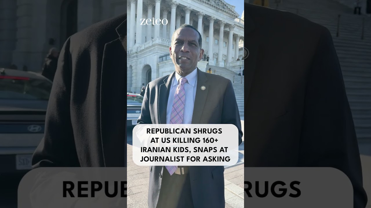 Republican Shrugs At US Killing 160+ Iranian Kids, Snaps at Journalist for Asking