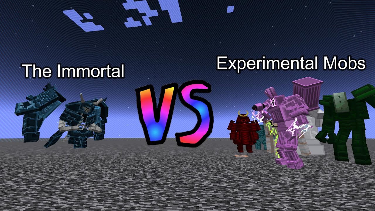 The Immortal vs Experimental Mobs | Minecraft  Mob Battle