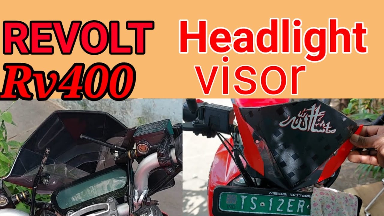 Revoltrv400 Ka Visor Fitting Kaisa Kare Revolt Electric Bike Headlight Visor Installation