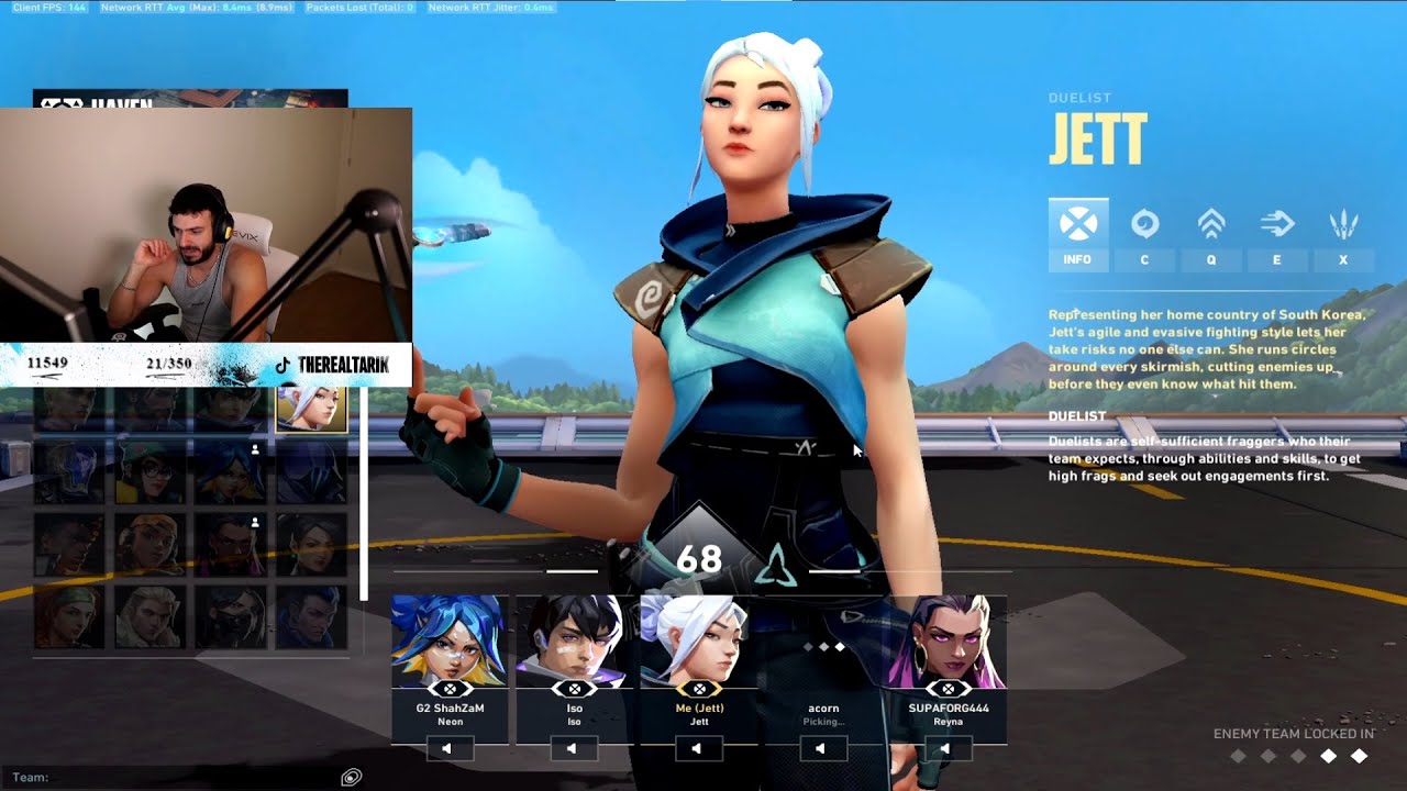 TARIK PRO JETT VALORANT RANKED GAMEPLAY