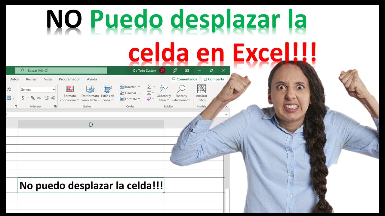 Error al desplazar celdas en Excel  [SOLUCIONADO] ✔️​😱​!!