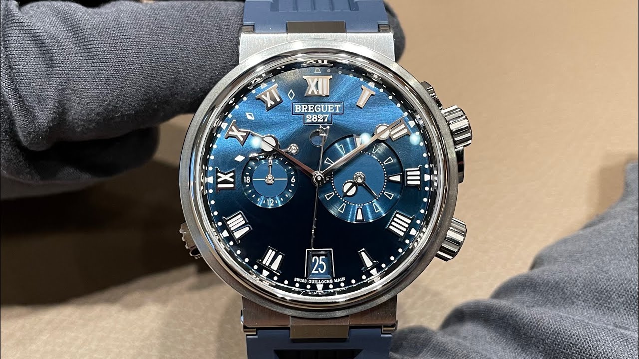[ALARM WATCH] BREGUET- Marine Alarme Musicale Titanium 5547TI/Y1/9ZU 宝玑