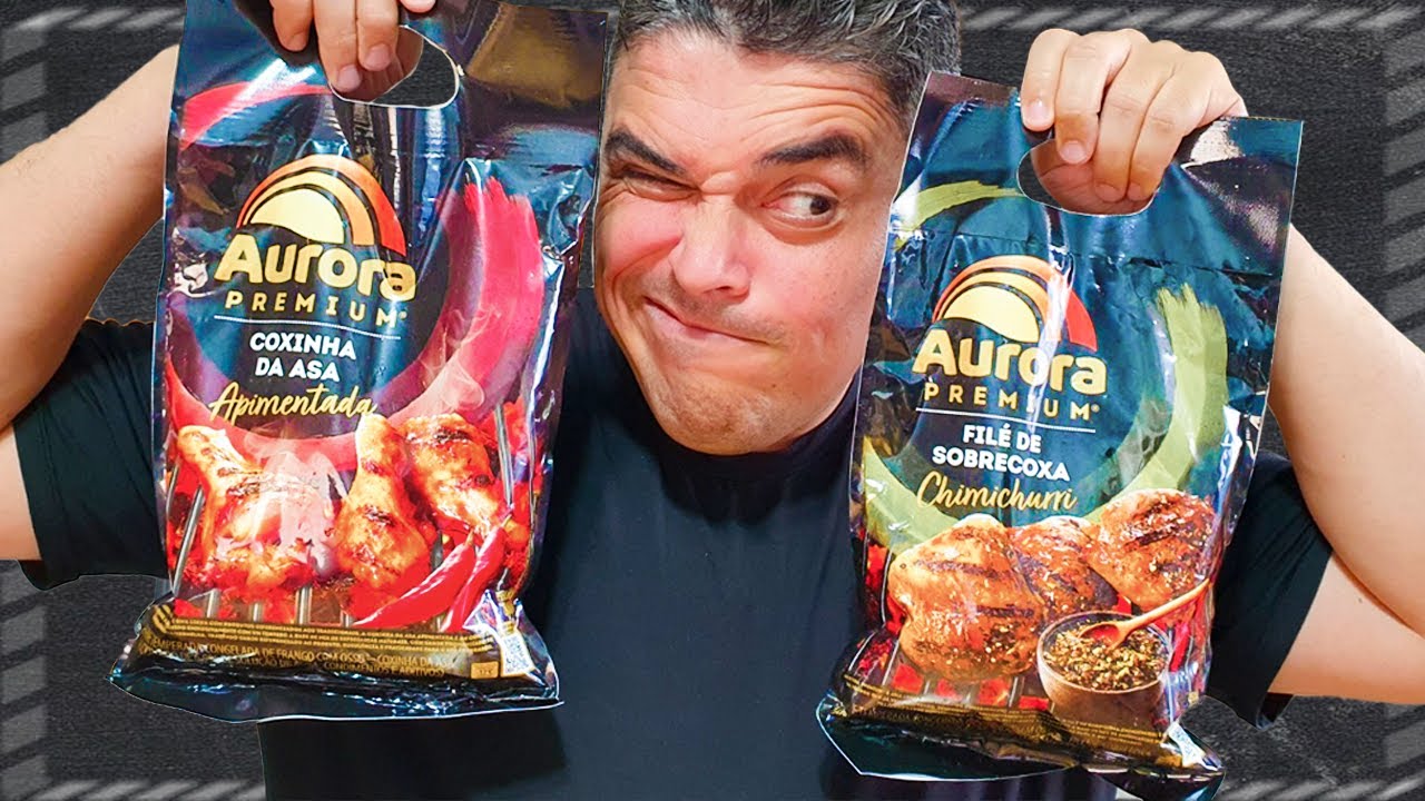 Coxinha da Asa Apimentada e Filé de Sobrecoxa ao Chimichurri - Aurora Premium