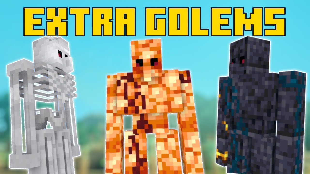 САМЫЙ ЛУЧШИЙ МОД НА ГОЛЕМОВ СО СПОСОБНОСТЯМ В МАЙНКРАФТЕ! EXTRA GOLEMS ПОЛНЫЙ ГАЙД И ОБЗОР МОДА 1.16