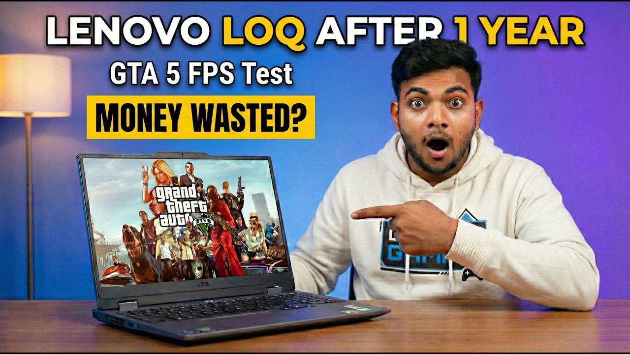 Lenovo LOQ RTX 4050 GTA 5 Test | 1 Year Usage Review