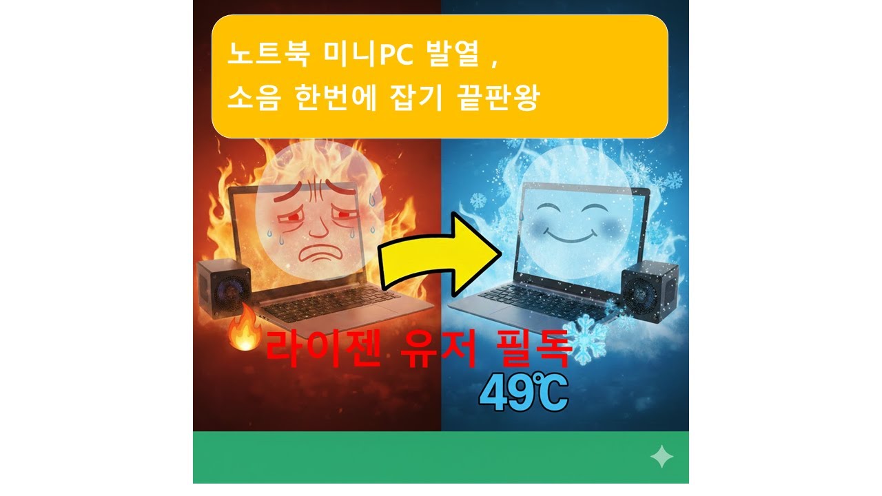 노트북 미니pc 발열잡고 돈 아끼세요.인텔은 호구나 쓰는겁니다 #5800U #발열 #미니PC #소음 #라이젠        #노트북 #Ryzen #ryzen5 #ryzen7