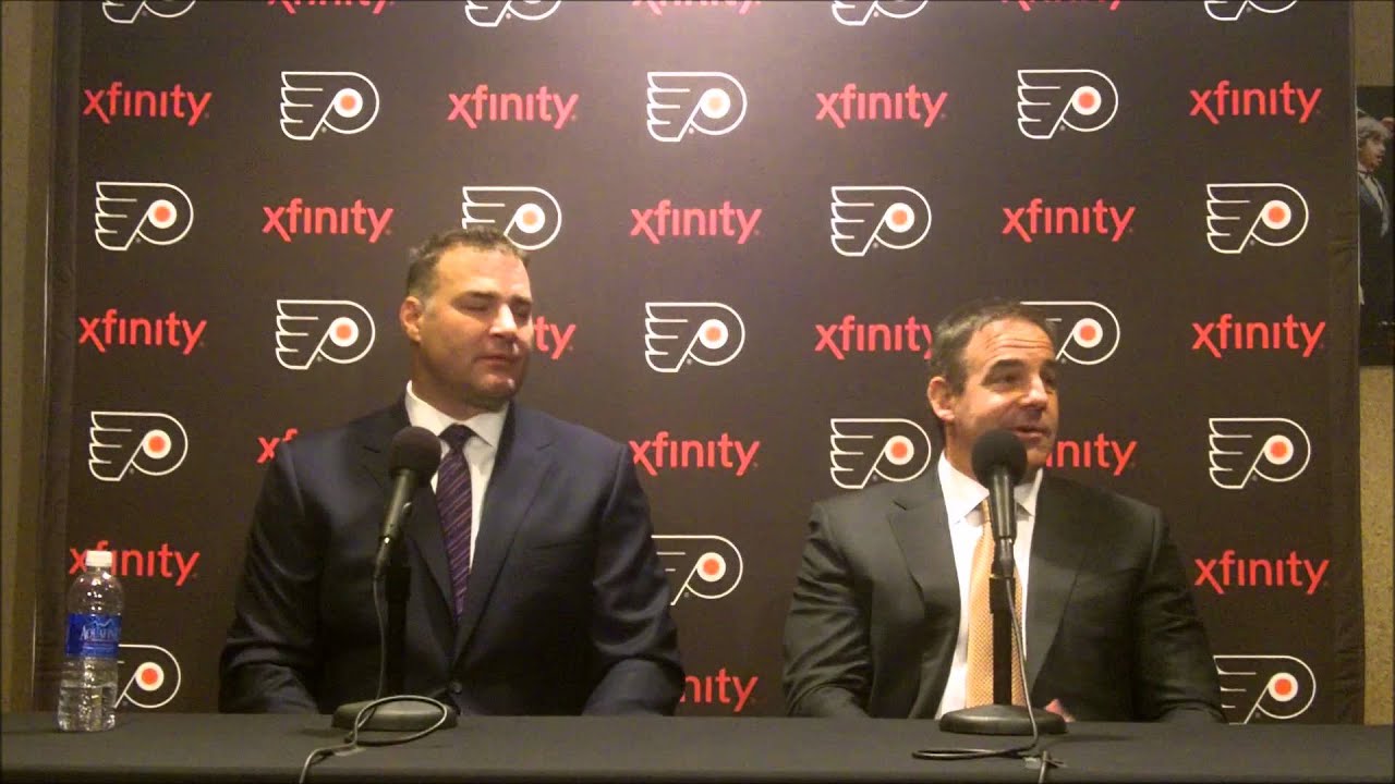 John LeClair & Eric Lindros HOF Philadelphia Flyers