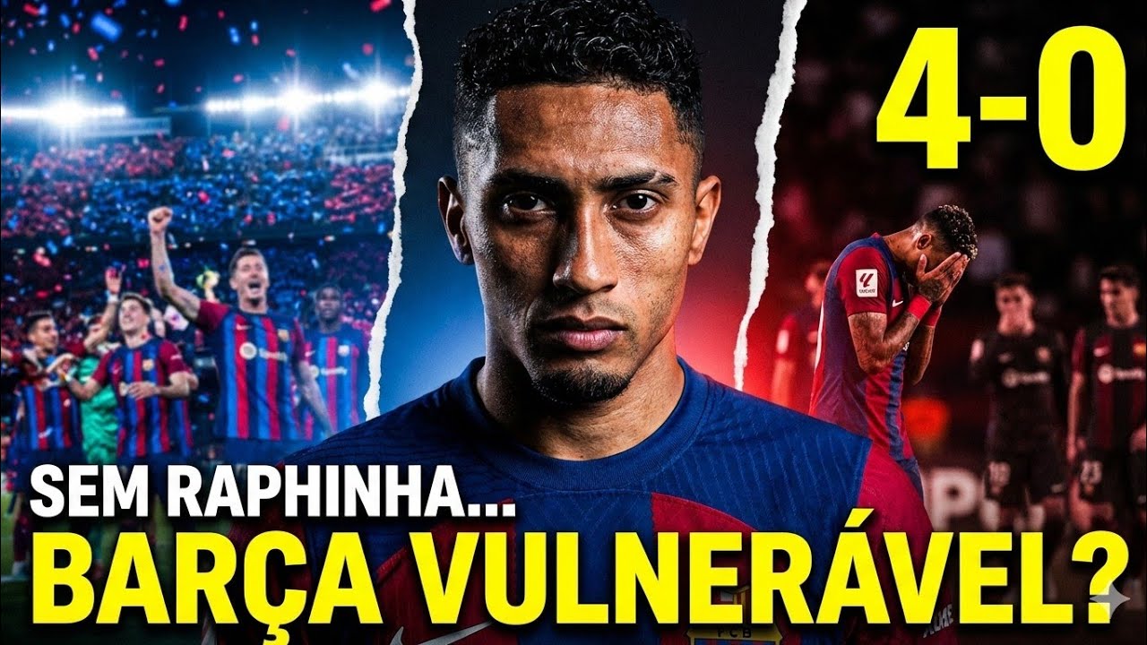 O Barcelona DESMORONA sem Raphinha? O 4x0 respondeu