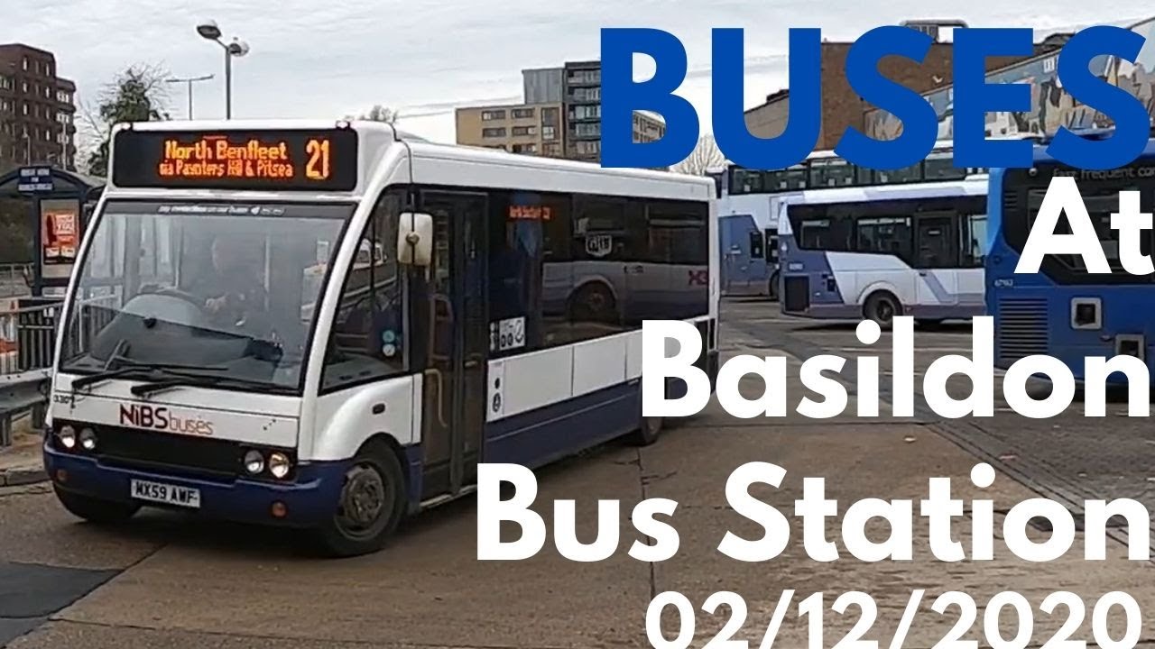 Buses at Basildon Bus Station 02/12/2020
