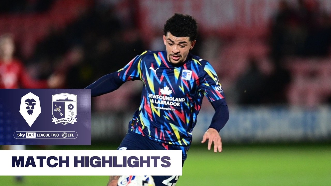 25/26 Highlights: Salford City 3-1 Barrow AFC