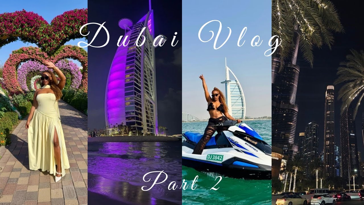 LETS GO TO DUBAI 🇦🇪 Pt. 2 | Jet Ski Thrills, Yacht Nights, Miracle Garden & the Museum of the Future