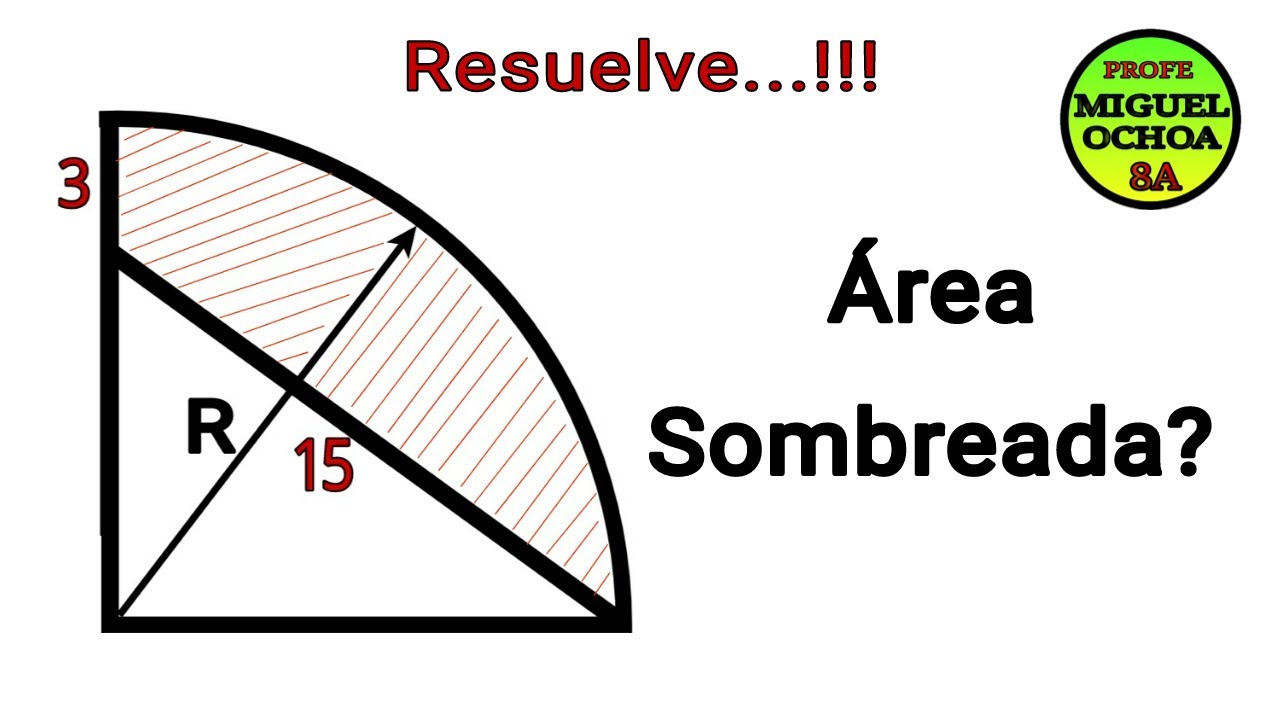 EJERCICIO VIRAL!!!! 💪💪🟢 Calcula el Área Sombreada😡👽