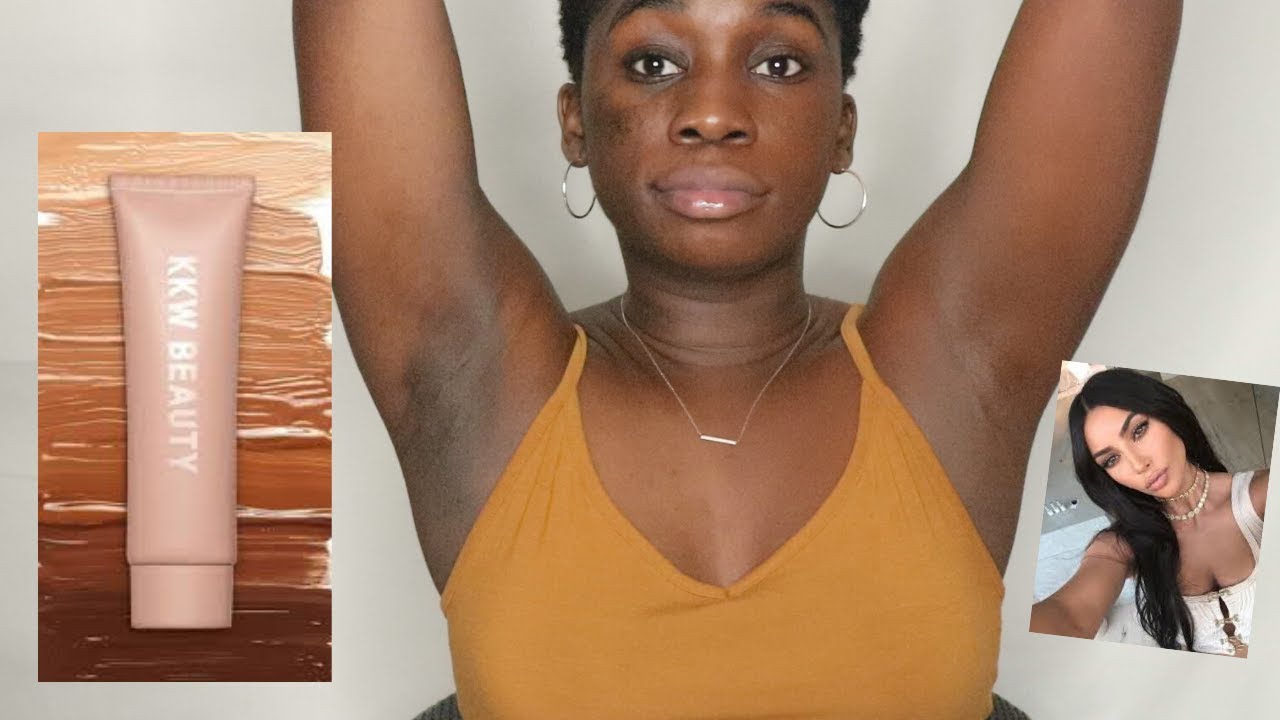 NEW KKW BODY FOUNDATION REVIEW! How does this work on my skin?!