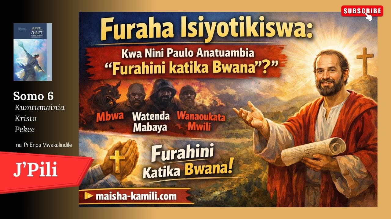 Furaha Isiyotikiswa: Kwa Nini Paulo Anatuambia ‘Furahini katika Bwana’? | Somo 6 | Feb 1, 2026