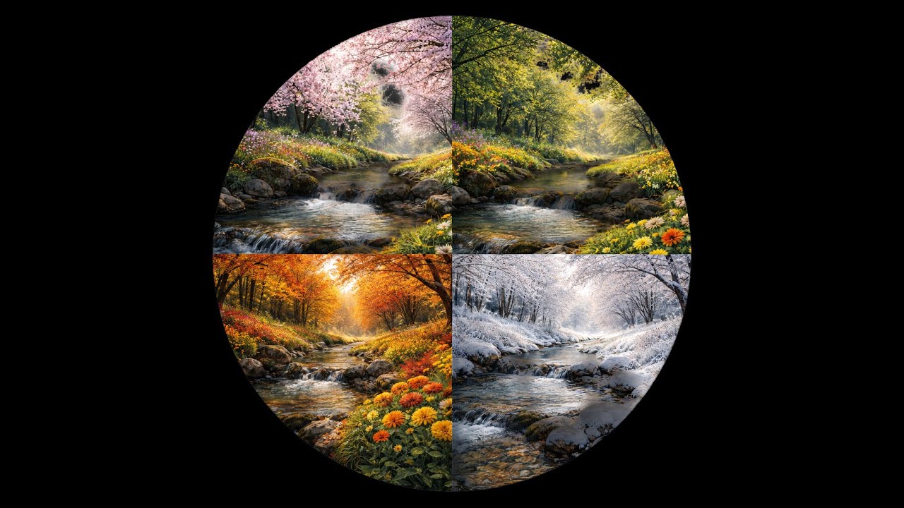 30-Minute Four Seasons Meditation Music | Relaxing Instrumental for Mindfulness & Stress Relief