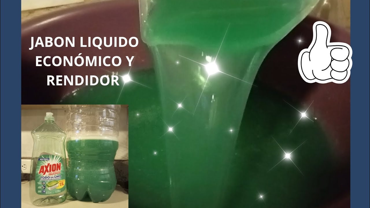 JABON LIQUIDO PARA TRASTES Y ROPA  SUPER ECONÓMICO Y FACIL DE HACER
