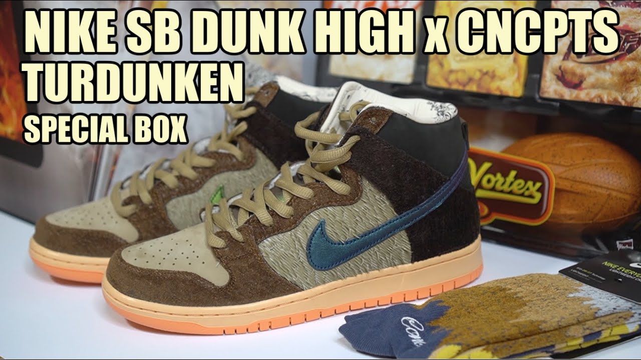 NIKE SB DUNK HIGH CONCEPTS TURDUNKEN SPECIAL BOX REVIEW + RESELL PREDICTIONS...DUNK OF THE YEAR?