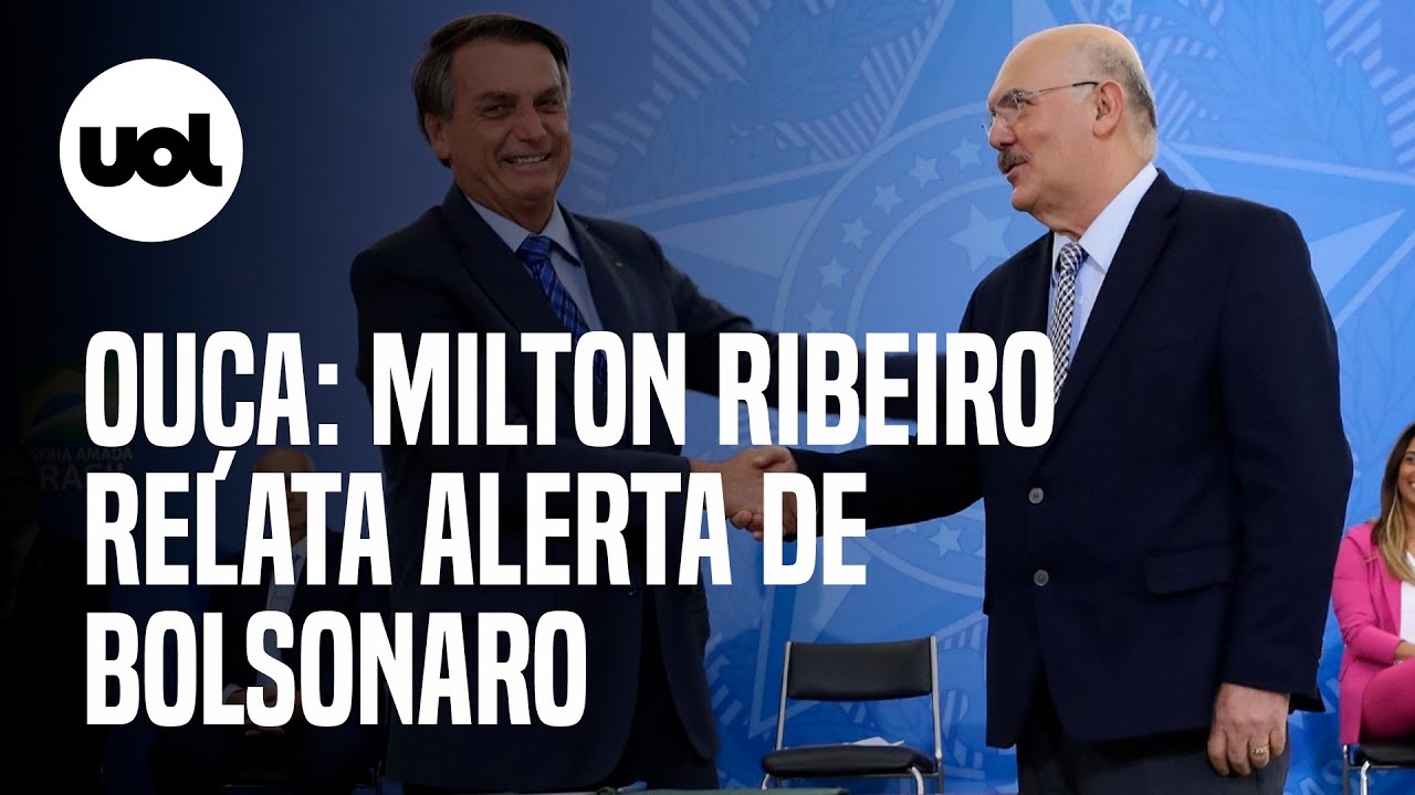 &Aacute;UDIO: Milton Ribeiro relata conversa com Bolsonaro sobre opera&ccedil;&atilde;o da PF em liga&ccedil;&atilde;o com filha; ou&ccedil;a